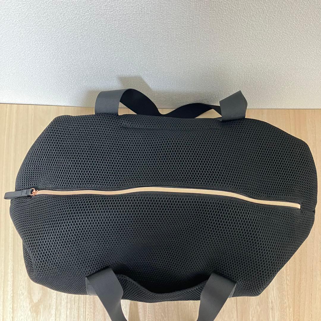 訳あり✨美品✨レペット✨ボストンバッグ✨メッシュ✨大容量✨ブラック✨軽量