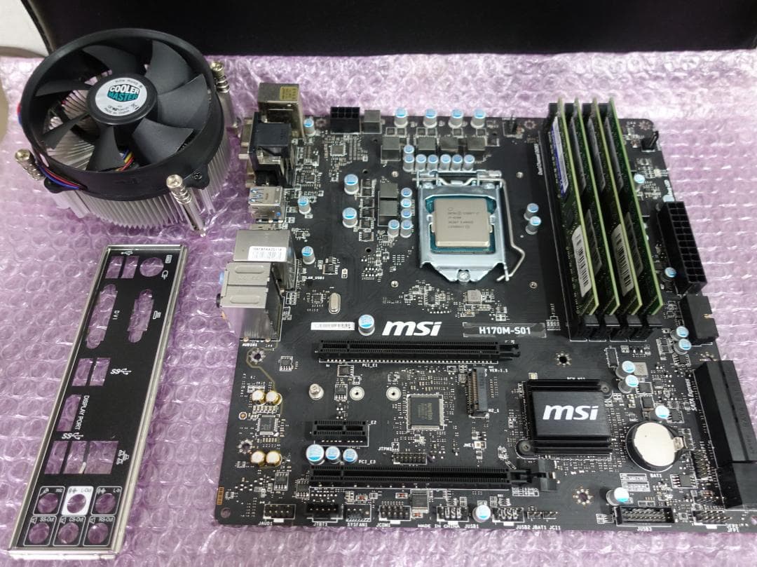 Intel Core i7 6700 +マザー MSI H170 +メモリ32G