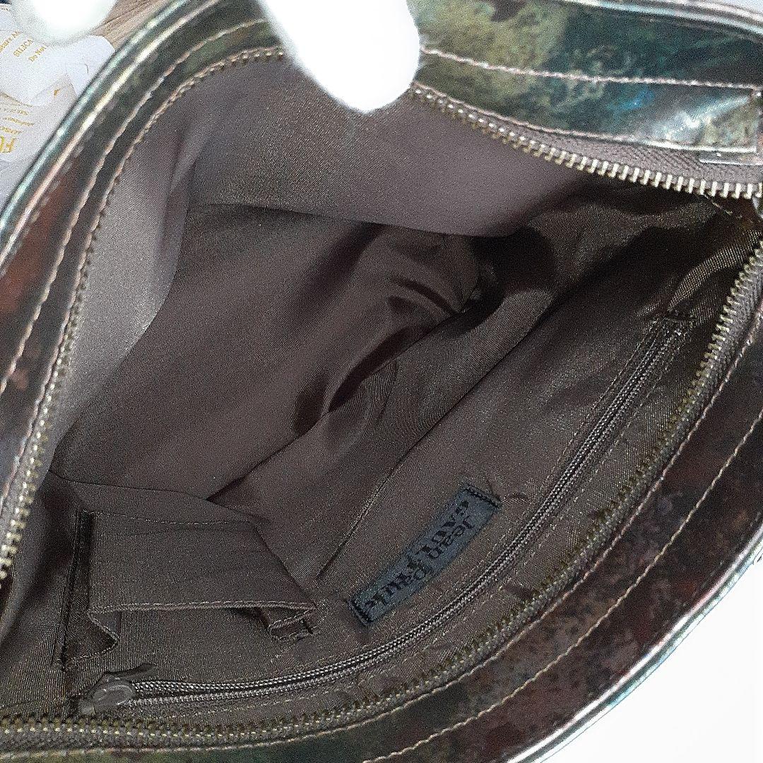 【極美品】ジャンポールゴルチェ　Vサイバー トートバッグ　玉虫色 ハンドバック