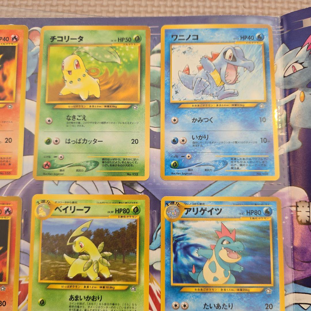 旧ポケカ　金銀シリーズ御三家♡ファイル付