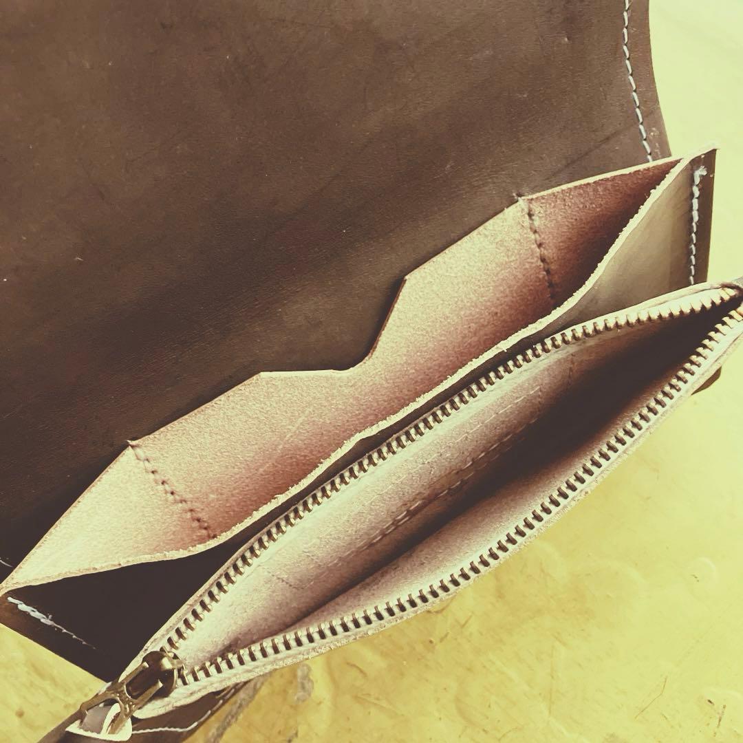 WALDESジッパートラッカーウォレット　トラッカーズウォレット　ブラウン