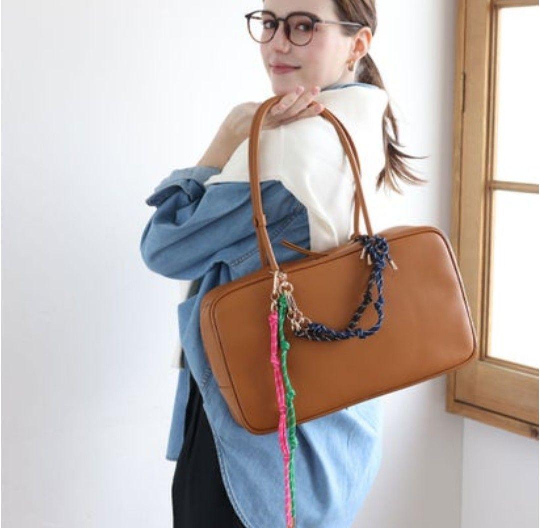 東京百花　本革ボストンバッグ　Kaniya