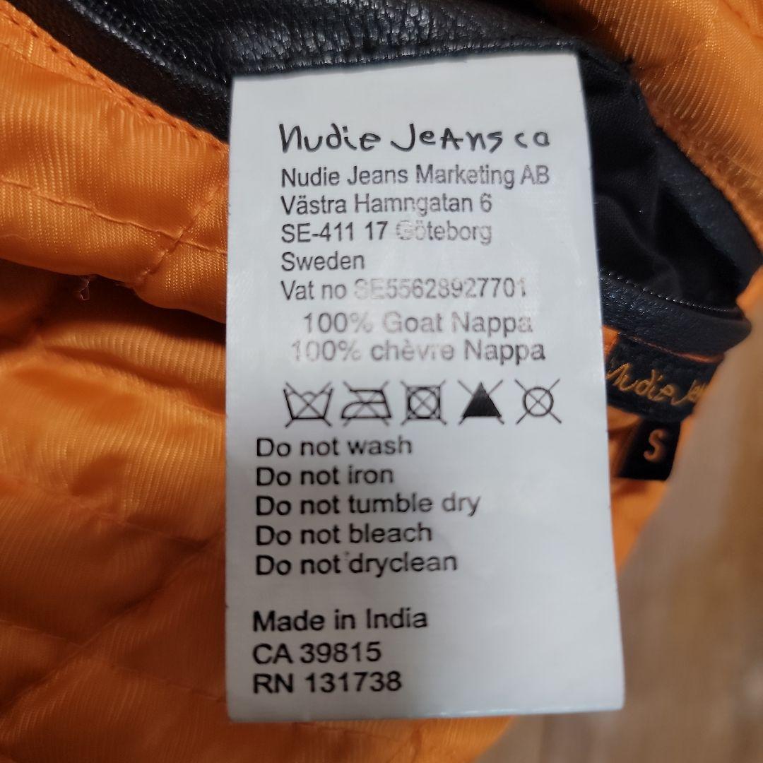 ヌーディージーンズ　レザージャケット　S