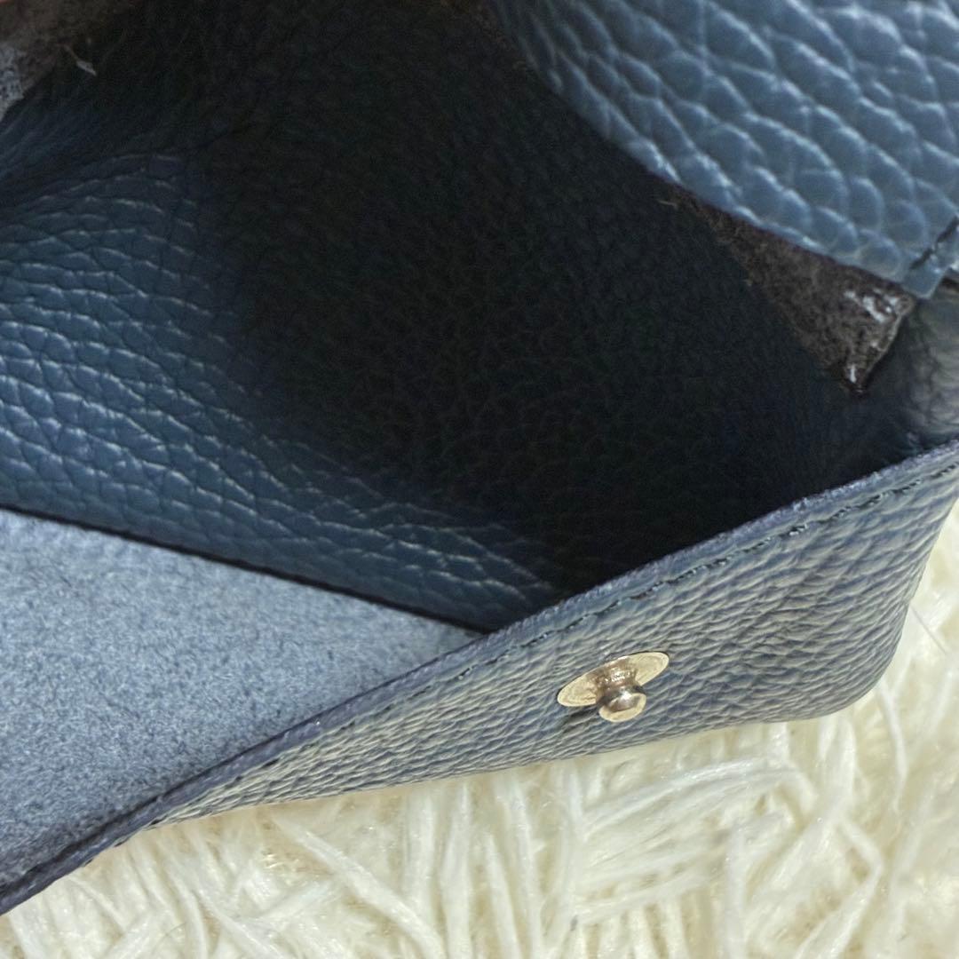 LOMEI LEATHER WORKS 財布　ウォレット　ブルー