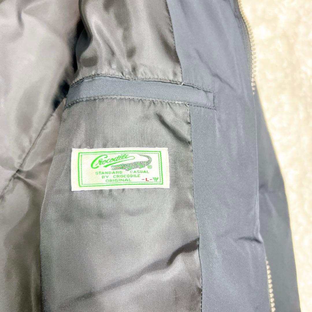 新品・未使用✨クロコダイル ダウンジャケット ブラック L