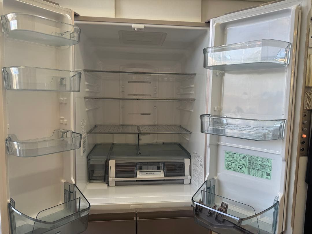 F058 HITACHI 大型冷蔵庫　観音開き　430L 自動製氷