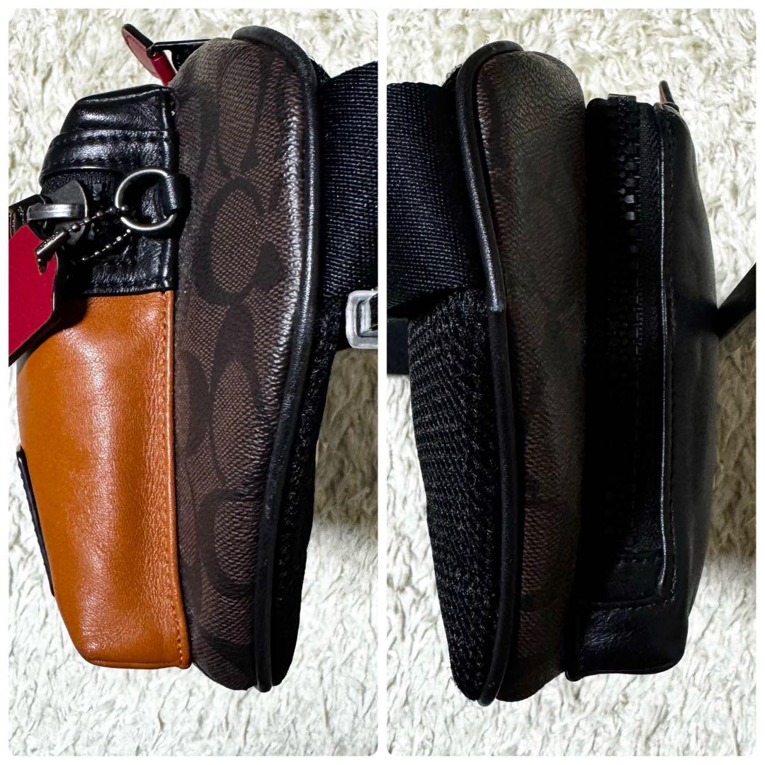 コーチ　ライダー　ベルト　バッグ　ウエストポーチ　シグネチャー　ボディバッグ