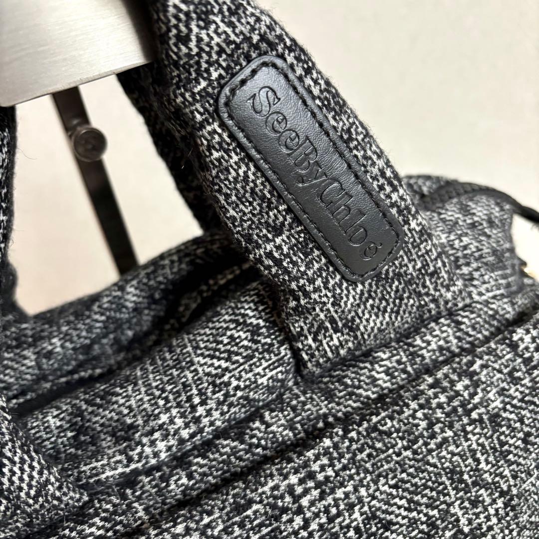 【未使用保管品】【シーバイクロエ】ツイード ジョイライダー 2wayバッグ