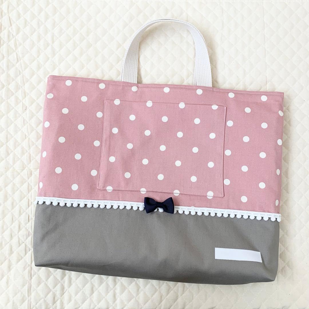 コルク⭐︎レッスンバッグ等4点女の子入園入学セットハンドメイド