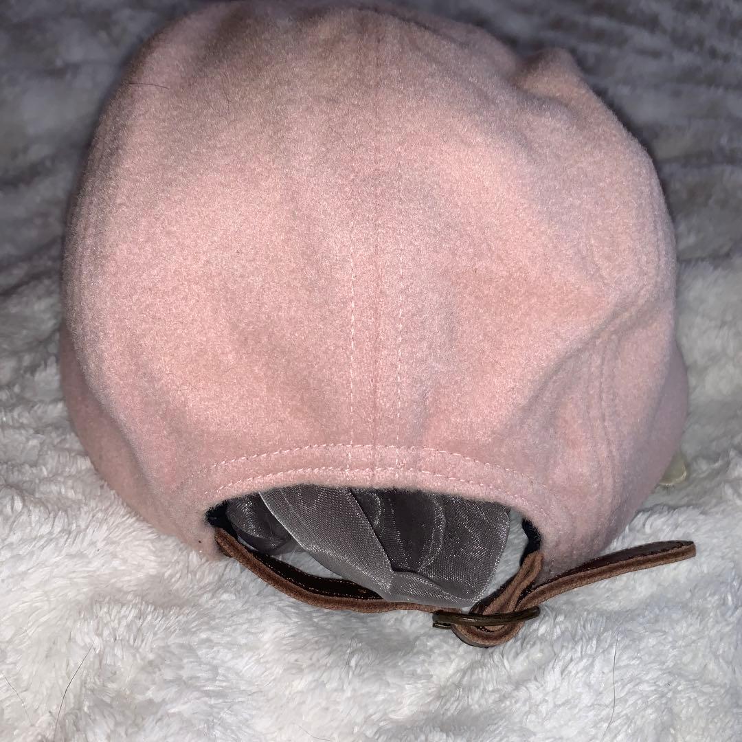 Supreme ピンク フリースキャップ