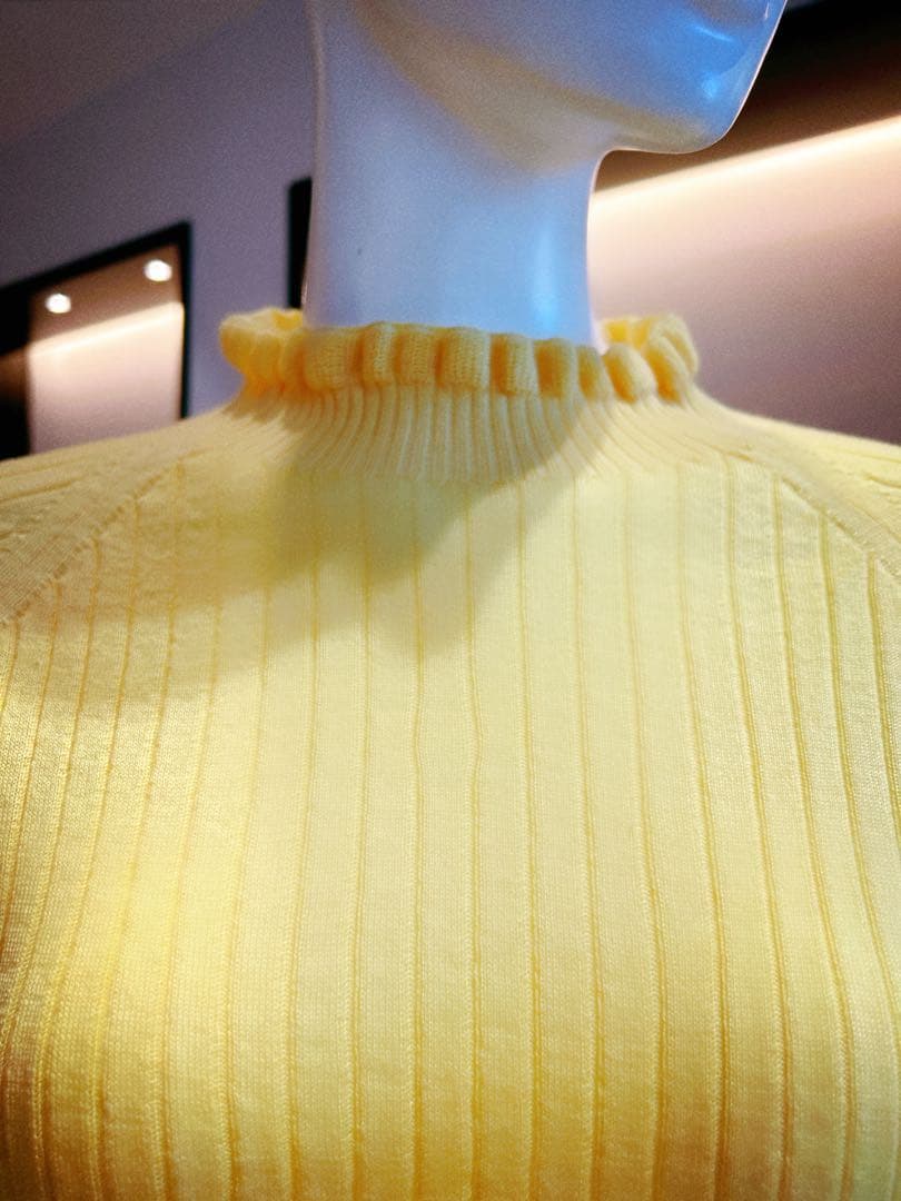 Rene2025♡美品プチフリルお袖パールニット34