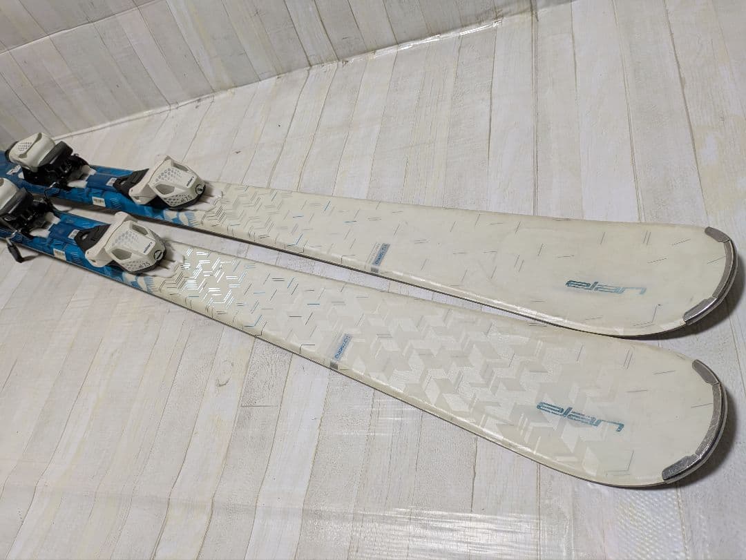 elán スキー板 ビンディング付き ホワイト