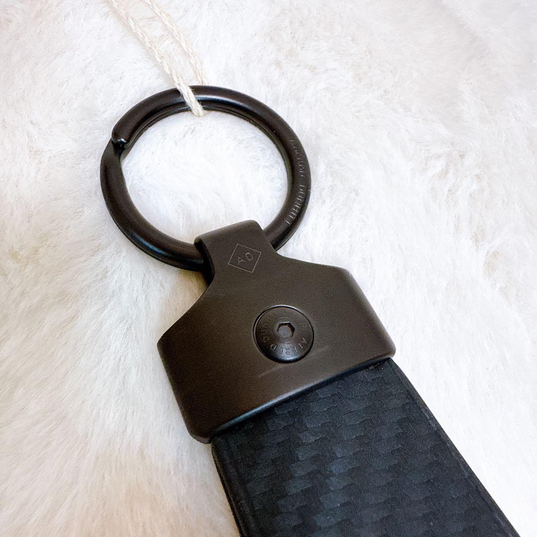 新品 未使用品✨ ダンヒル キーホルダー レザー カーボン調 ブラック