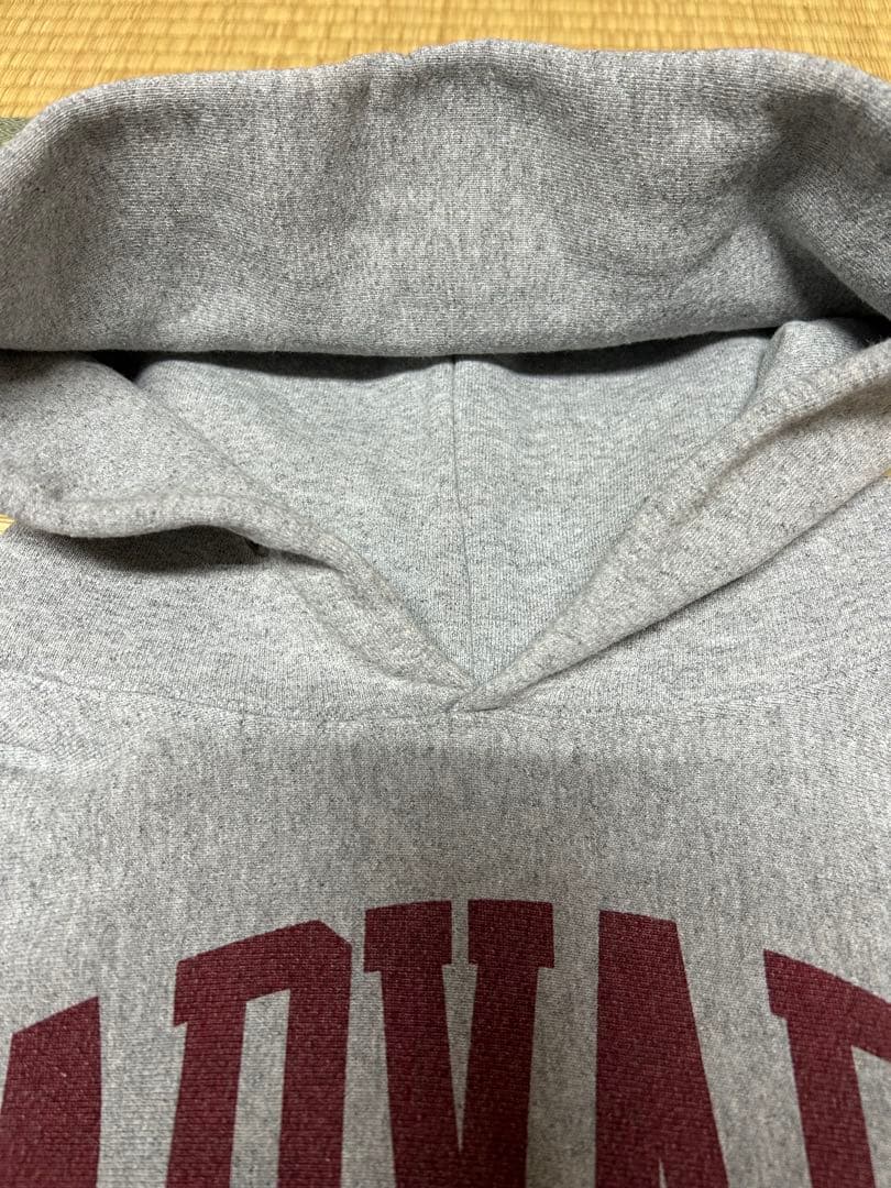 お*ぎ様 赤タグChampion HARVARD パーカー リバースウィーブ