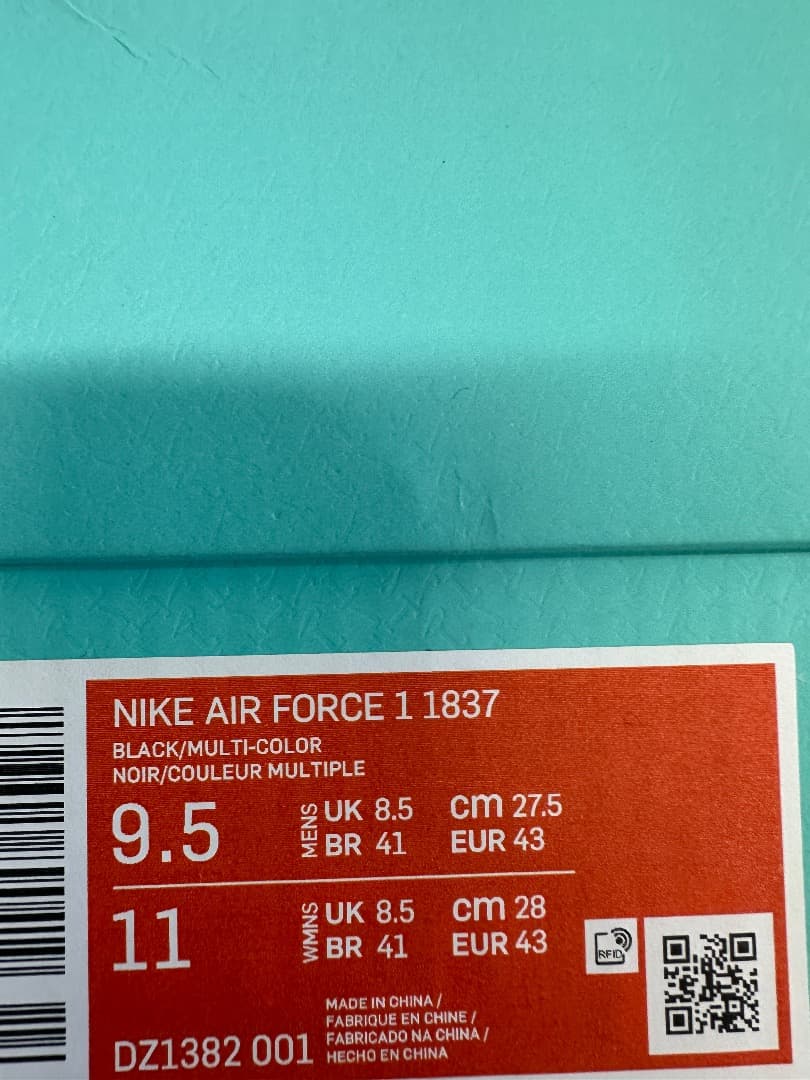 Nike ☓Tiffany　AF1　27.5