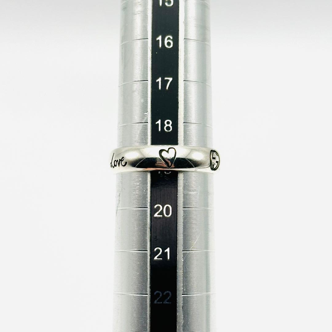 GUCCI ブラインド　フォー　ラブ　シルバーリング　20刻印　Ag925