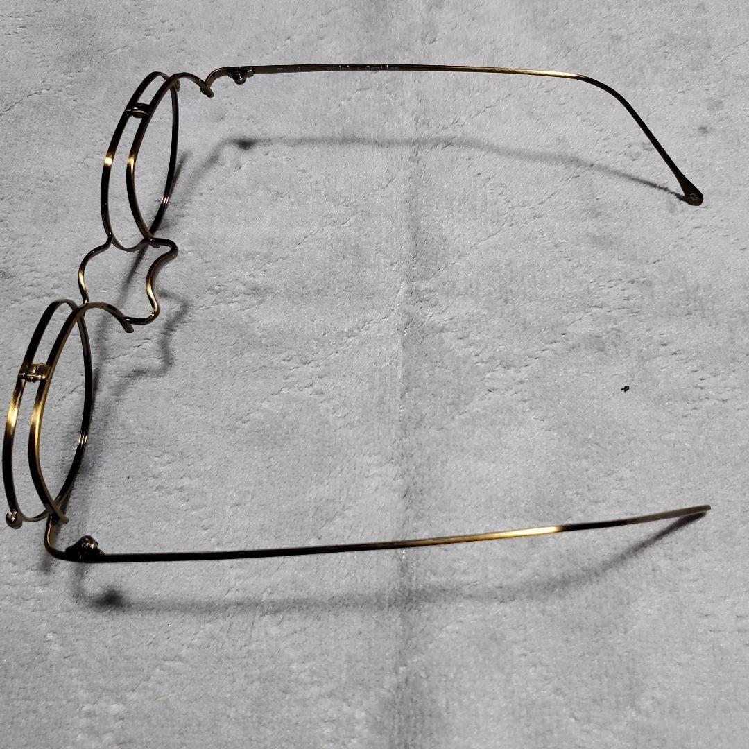 (TRAD)Gentian 跳ね上げメガネ チタン製ゴールド