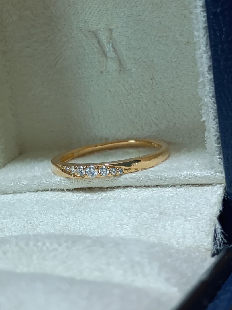 ヴァンドーム青山 K18 イエローゴールド ダイヤモンド リング