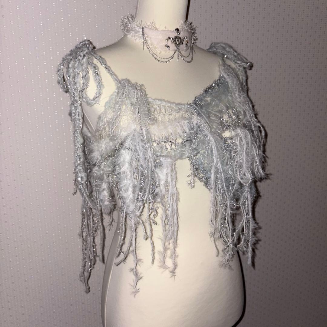 ハンドメイド　ニット　キャミソール( )✩‧₊