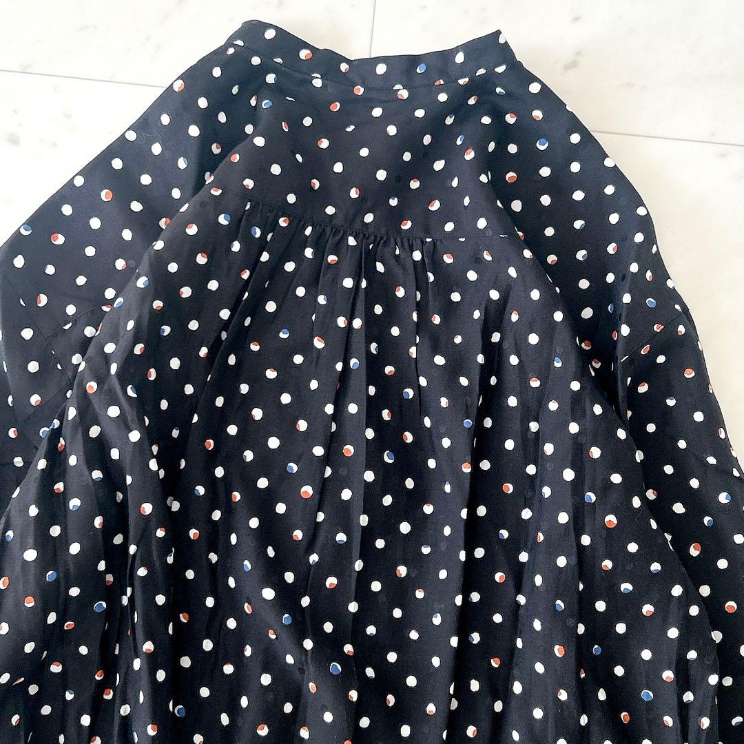 未使用タグ付き トゥモローランド コレクション シルク コットン 長袖ブラウス