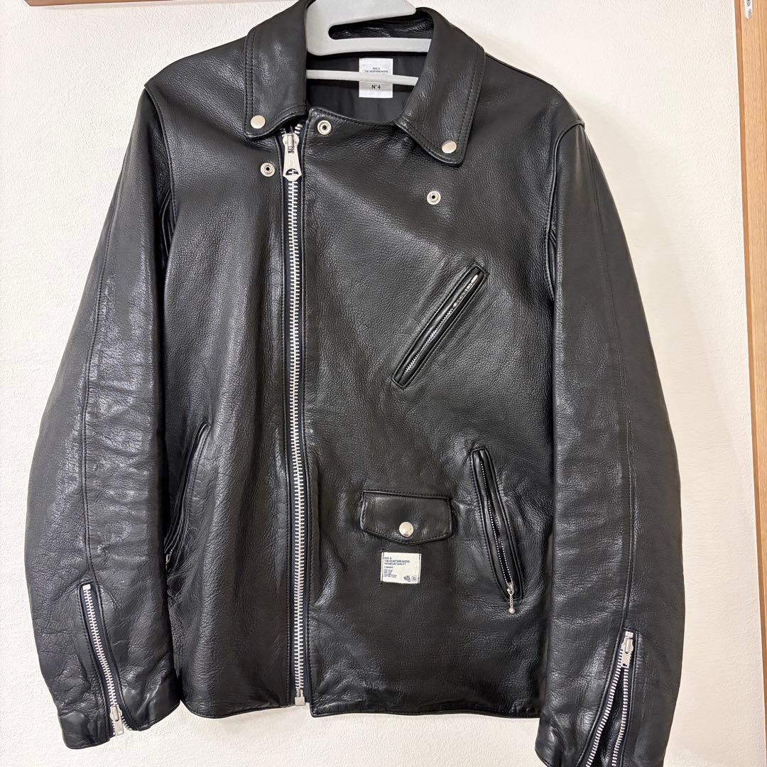 定価17万★ロンハーマン × ベドウィン★コラボレザーライダースジャケット　牛革