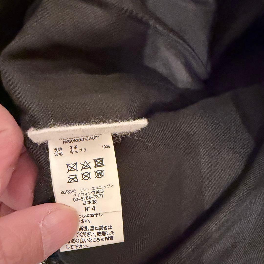 定価17万★ロンハーマン × ベドウィン★コラボレザーライダースジャケット　牛革