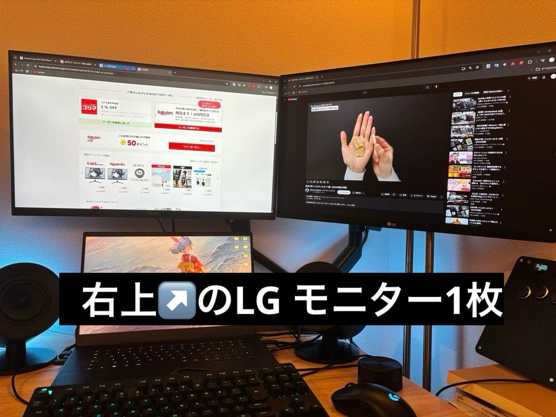 LG WQHDモニター　LG 24QP500-B 23.8インチ