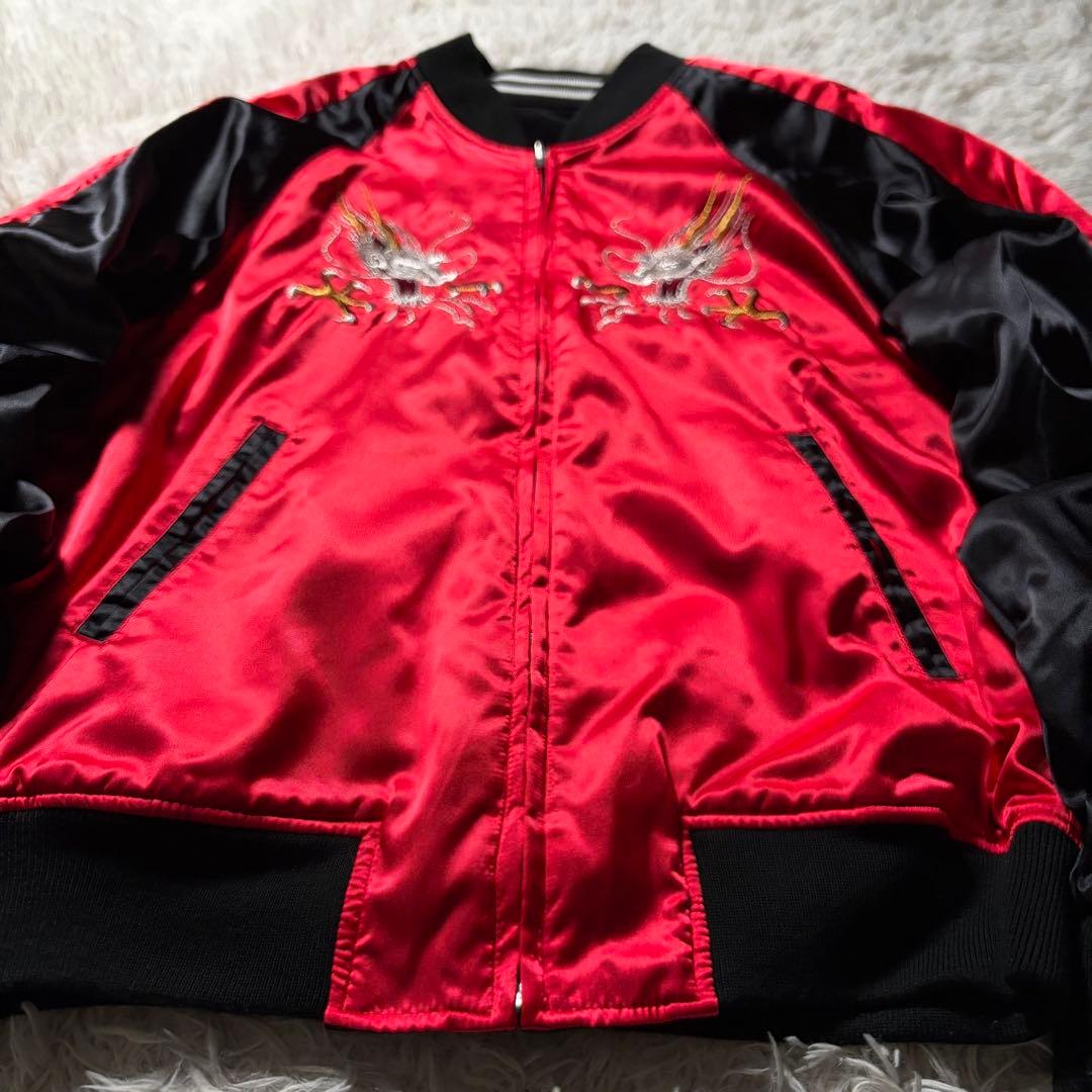 美品/LLサイズ✨hoshihime スカジャン　リバーシブル　別珍　豪華刺繍