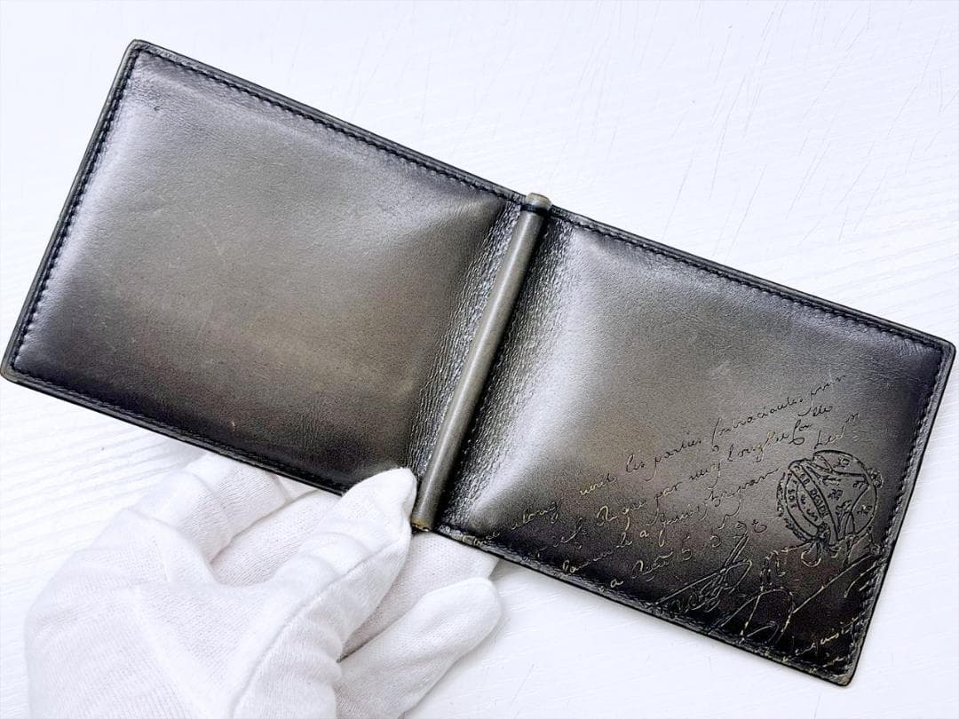 ベルルッティ　フィギュア　スクリットレザー　ビルクリップ　マネークリップ