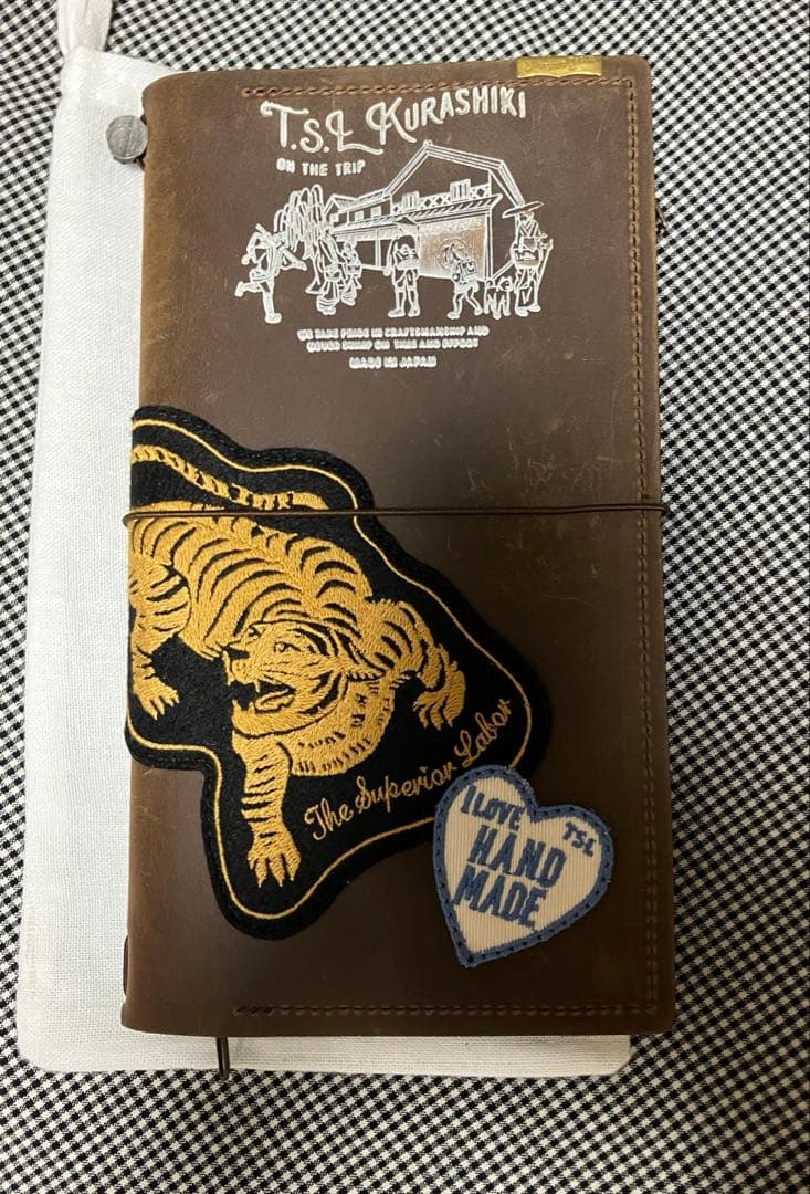 【最終価格】T.S.L倉敷限定 カスタム トラベラーズノート ブラウン コンチョ