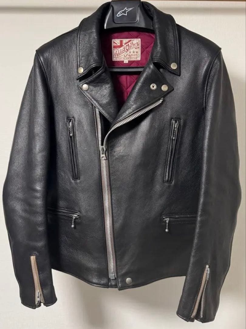 Addict clothes AD 02 L ダブルライダース サイズ40