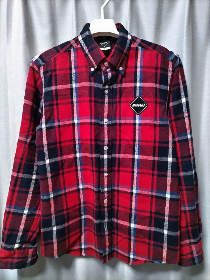 ブリストル　ネルシャツ　チェック　スペルアウト ロゴ