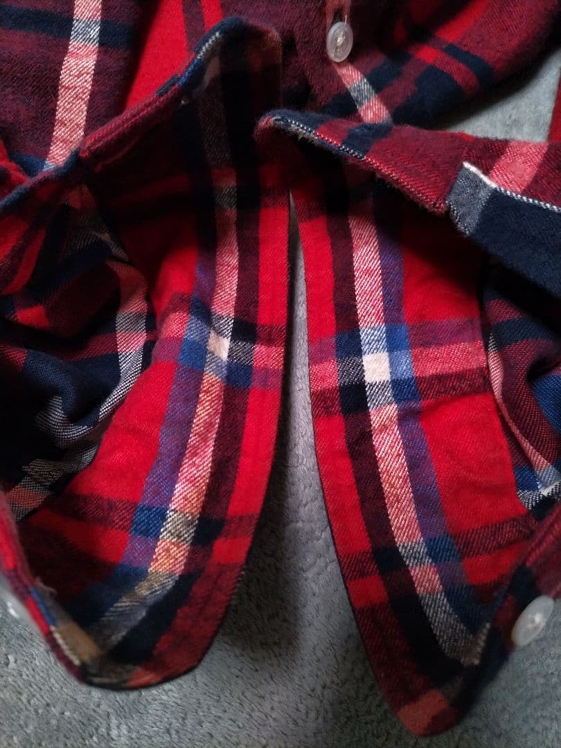 ブリストル　ネルシャツ　チェック　スペルアウト ロゴ