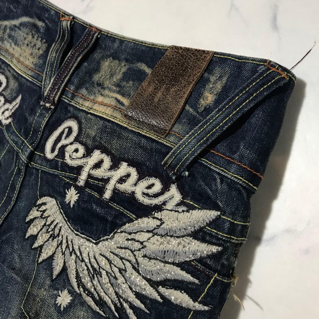 redpepper 平成ギャル Y2K archive 刺繍 スリムジーンズ