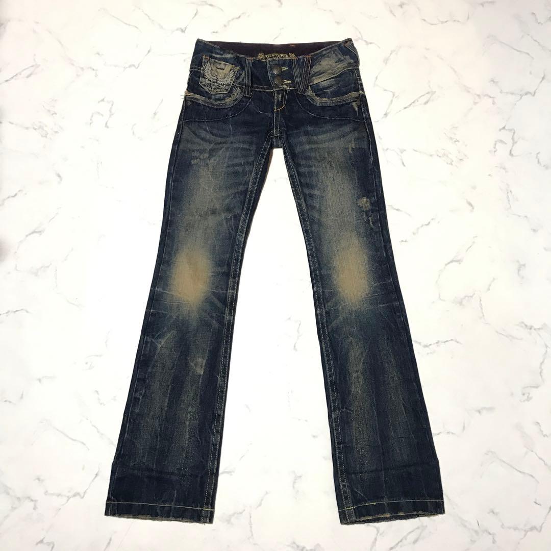 redpepper 平成ギャル Y2K archive 刺繍 スリムジーンズ