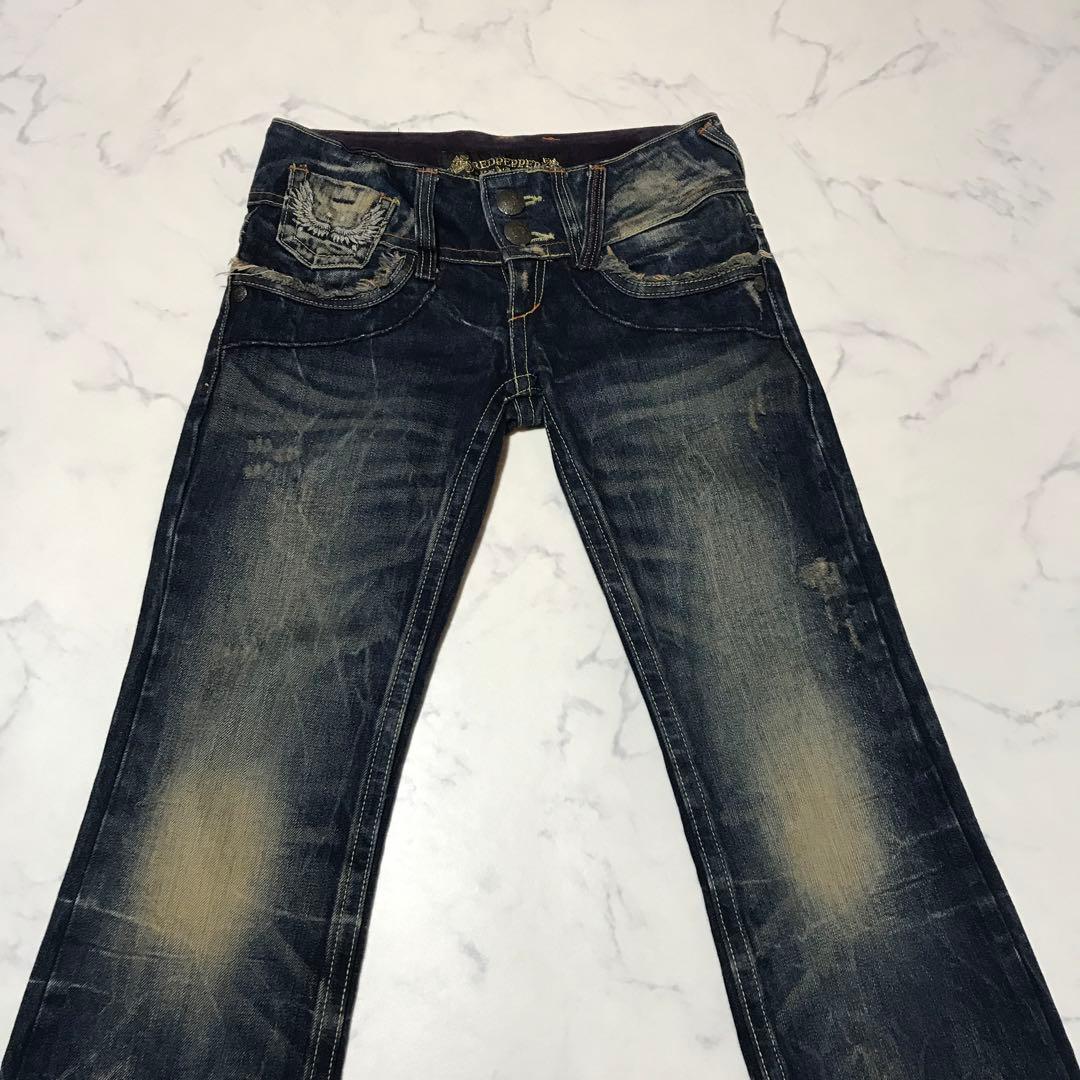 redpepper 平成ギャル Y2K archive 刺繍 スリムジーンズ