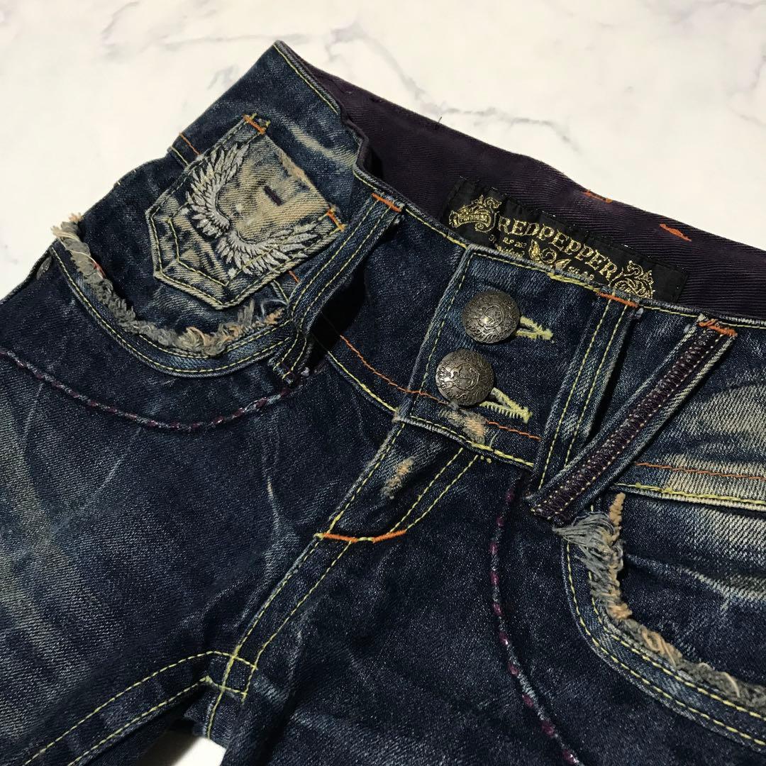 redpepper 平成ギャル Y2K archive 刺繍 スリムジーンズ