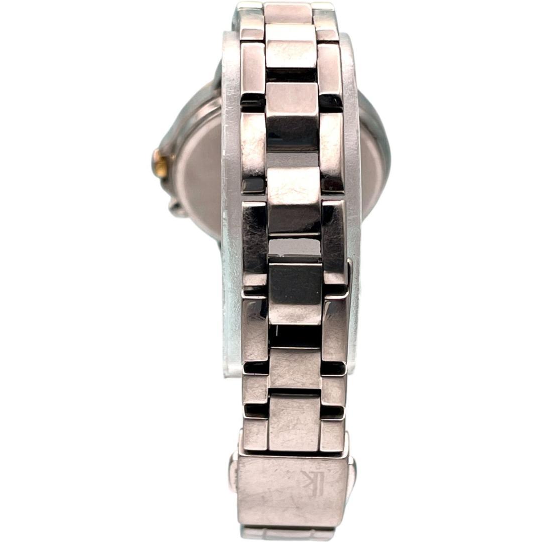 セイコー ルキア ソーラー レディース腕時計 ピンクゴールド×シルバー デイト