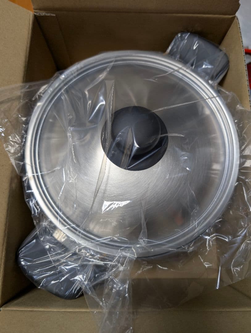 【新品未使用品】　ステンレス　アルミ3層鋼　両手鍋　柳宗理　アルミ鍋