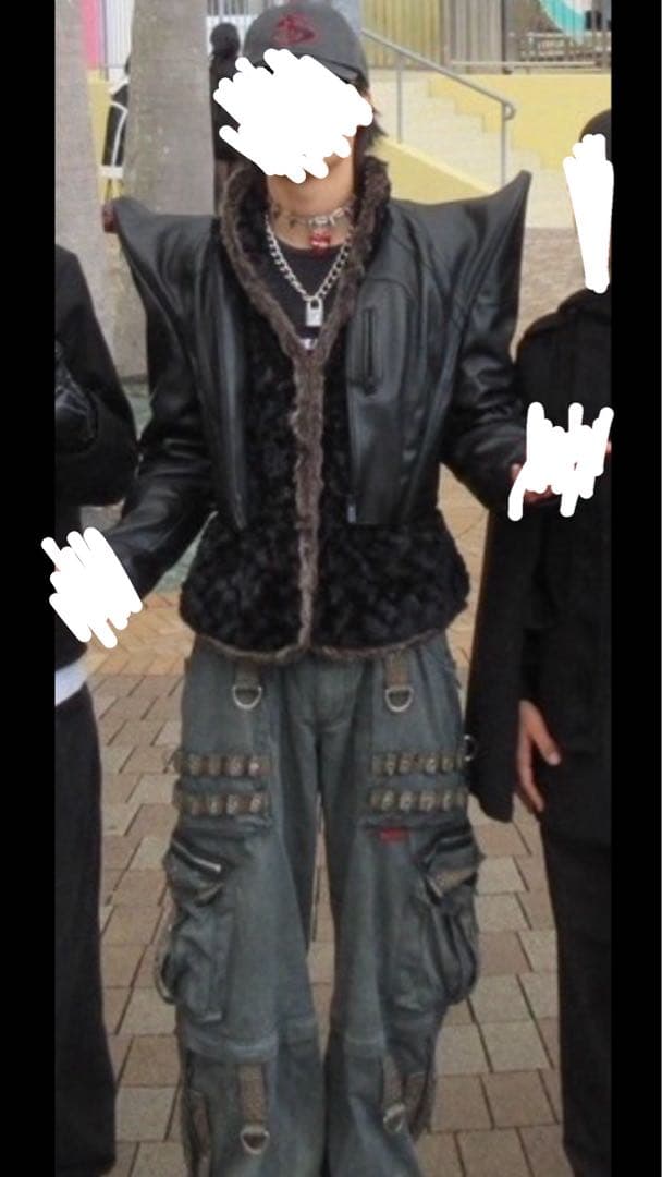 NAMILIA 黒 レザージャケット ショート丈 Mサイズ