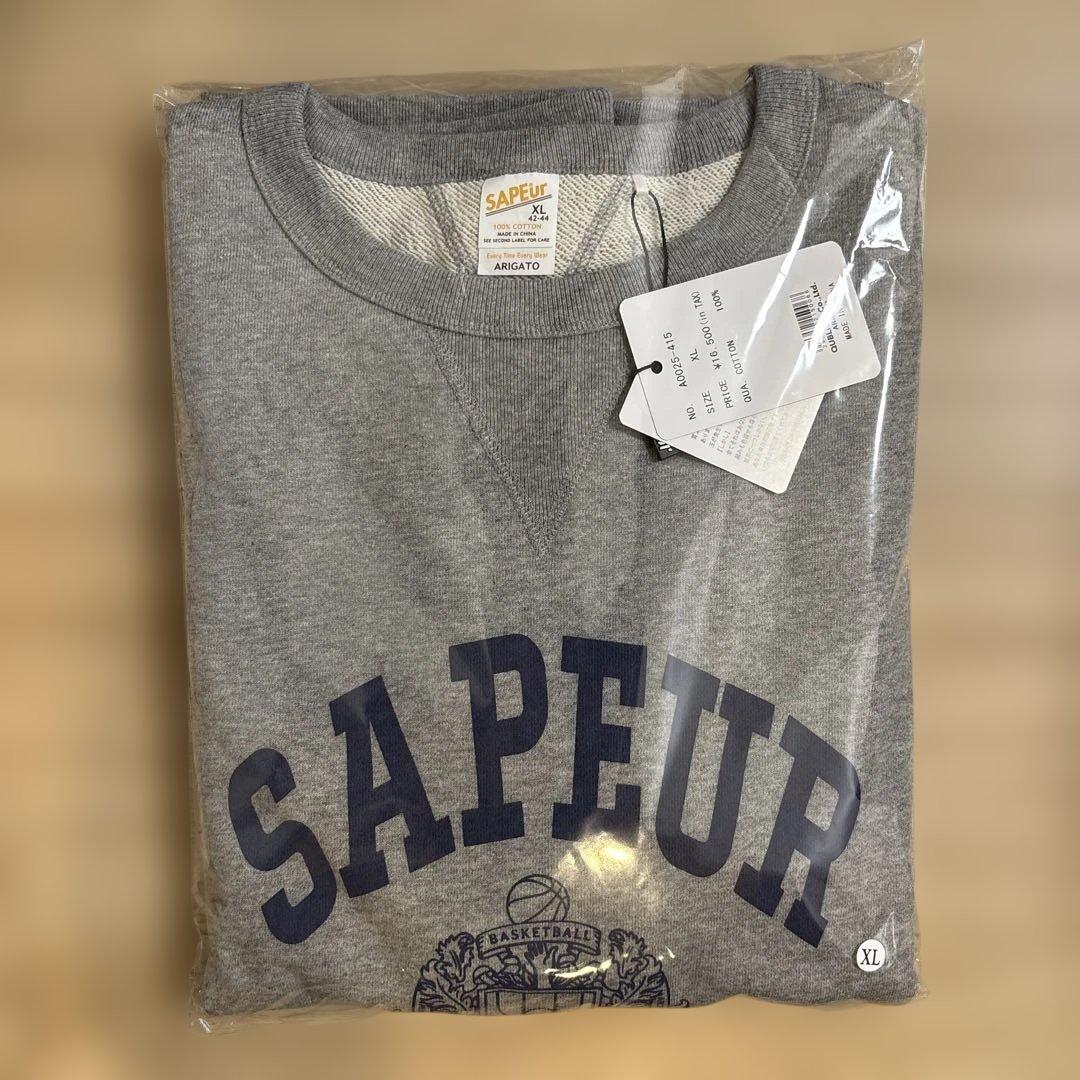 て*ん様 SAPEur サプール ナヴァール クルーネック スウェット 長袖 グ