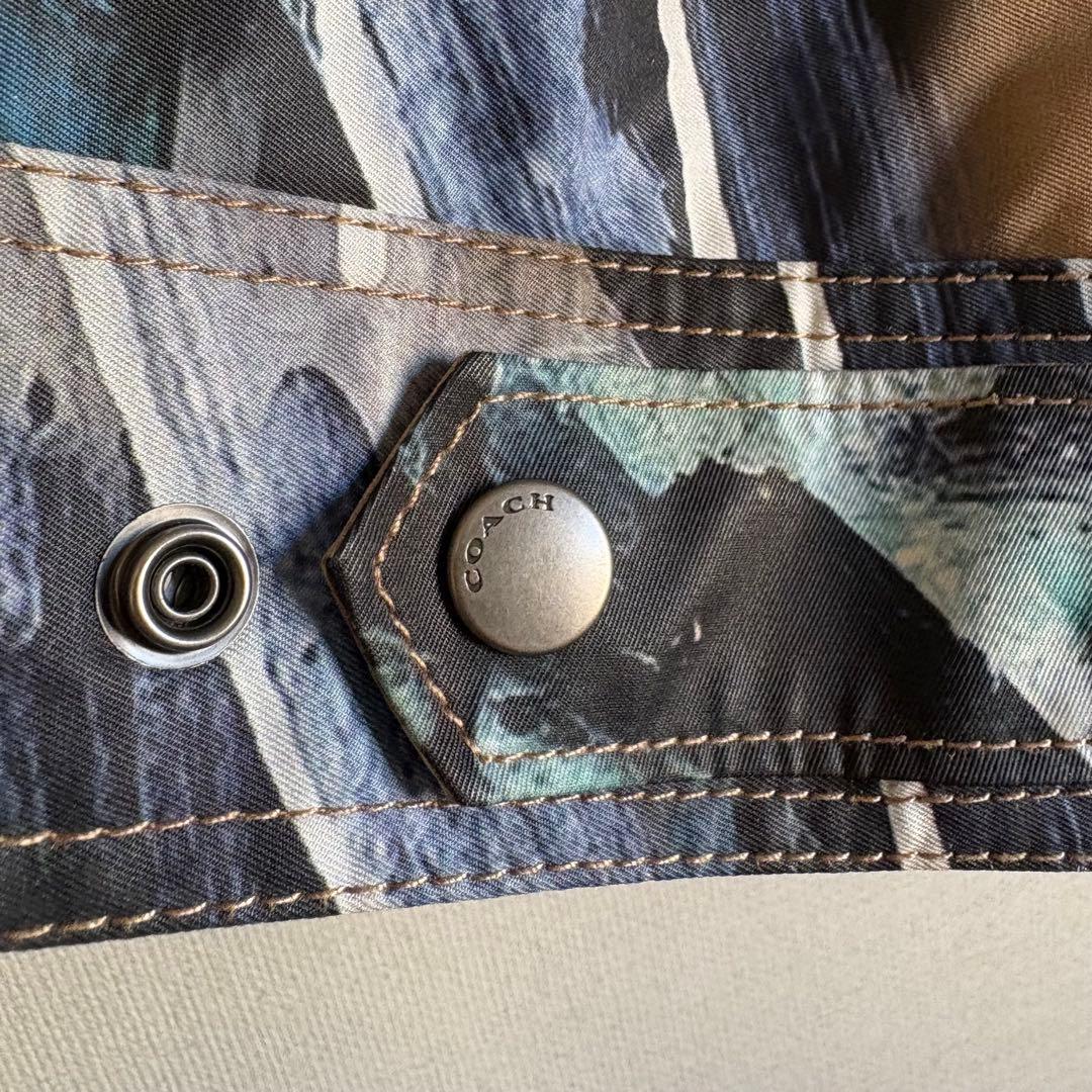 COACH MINT + SERF コラボ 羊革切替 ジャケット 総柄 美品