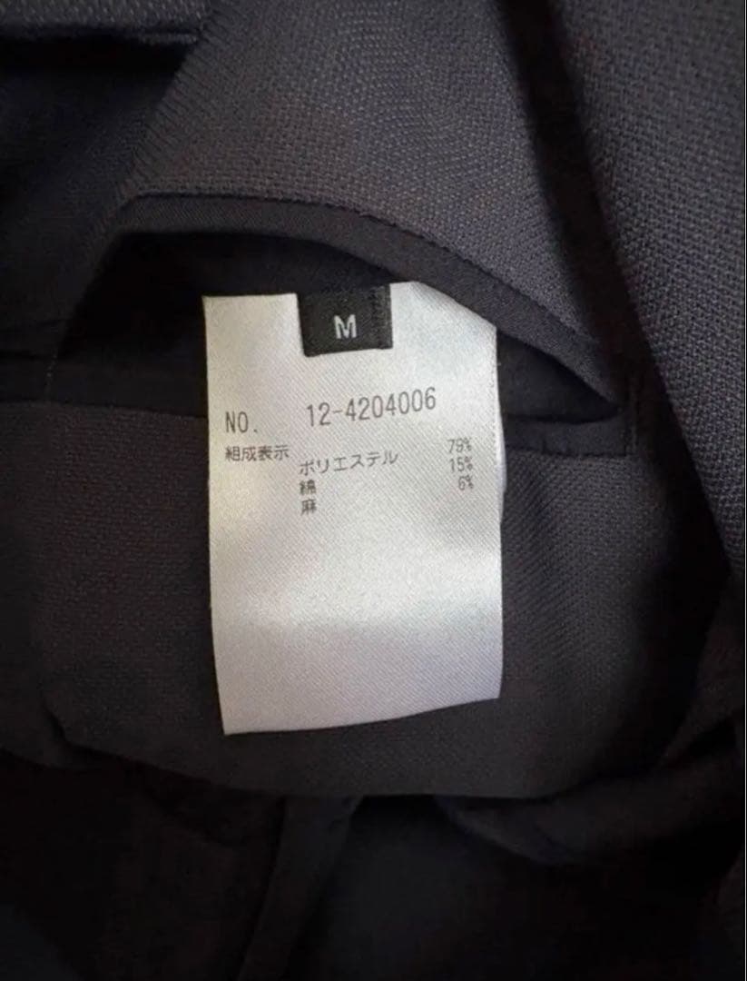 PLST　リネンブレンド ダブルジャケット＆テーパードパンツ　セットアップ