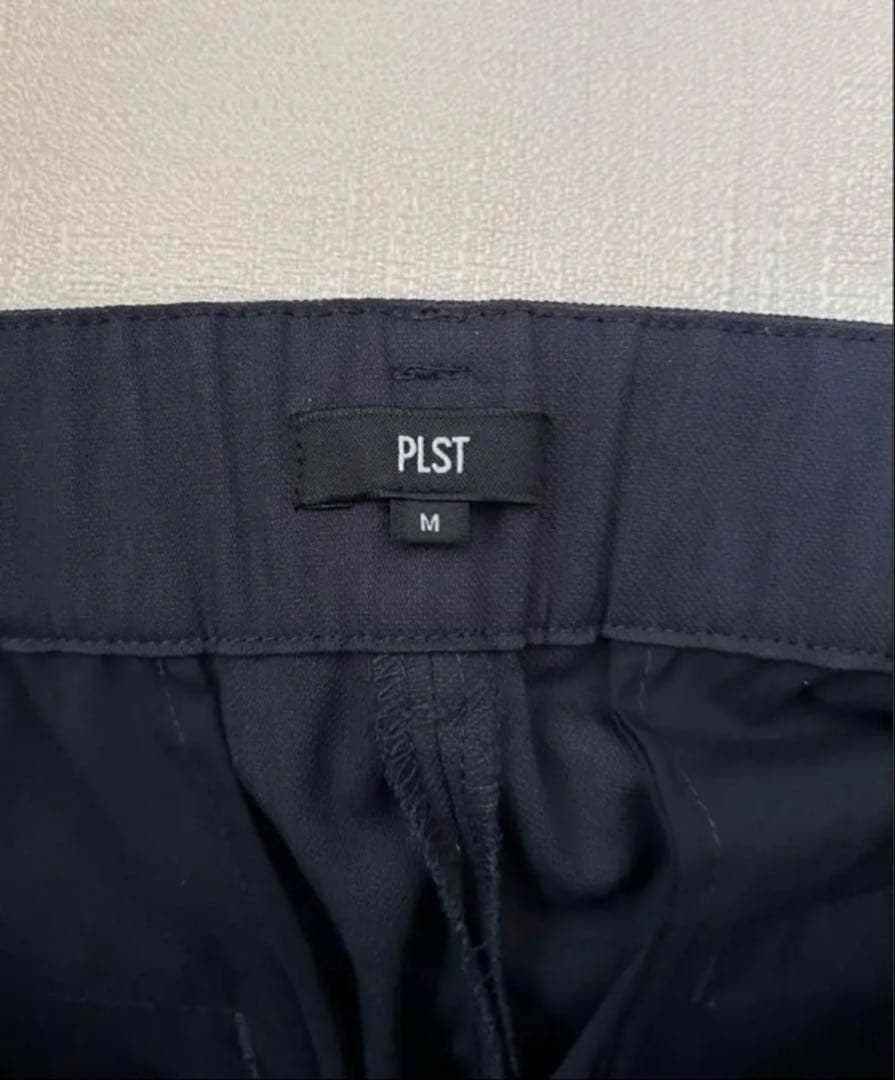 PLST　リネンブレンド ダブルジャケット＆テーパードパンツ　セットアップ