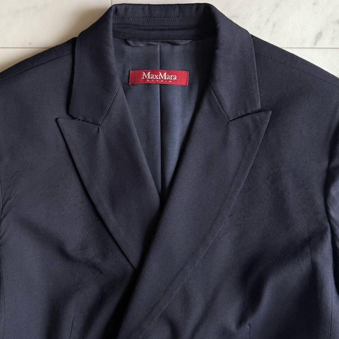美品 マックスマーラSTUDIO ダブルテーラードジャケットパンツ セットアップ