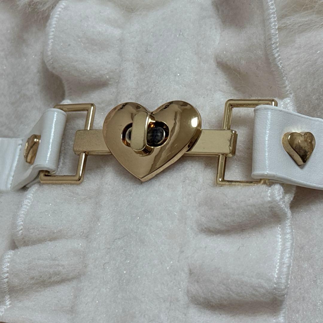 ROJITA ハートバックルショートコート ホワイト