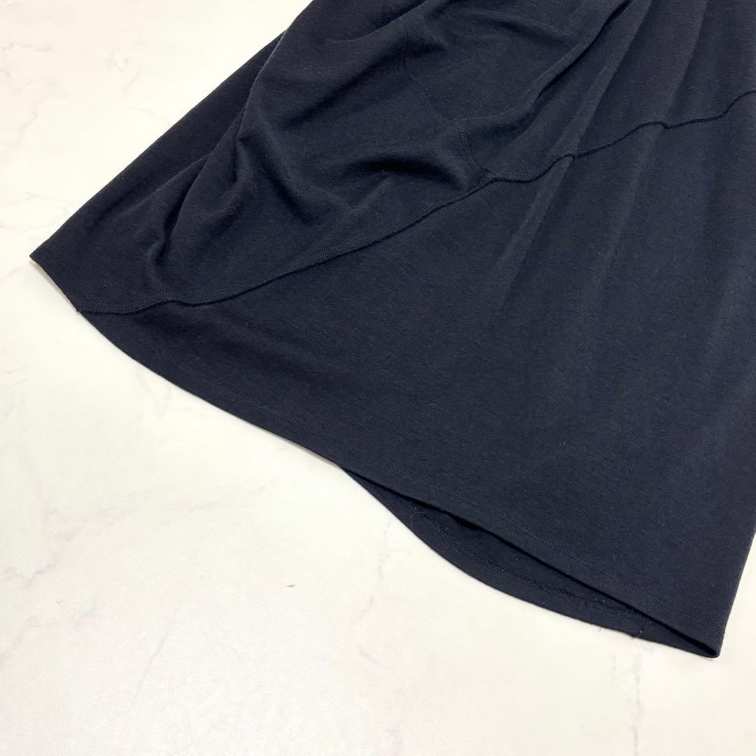 ヨーガンレール ウールジャージー バルーンスカート ストレッチ 定番人気 M 黒