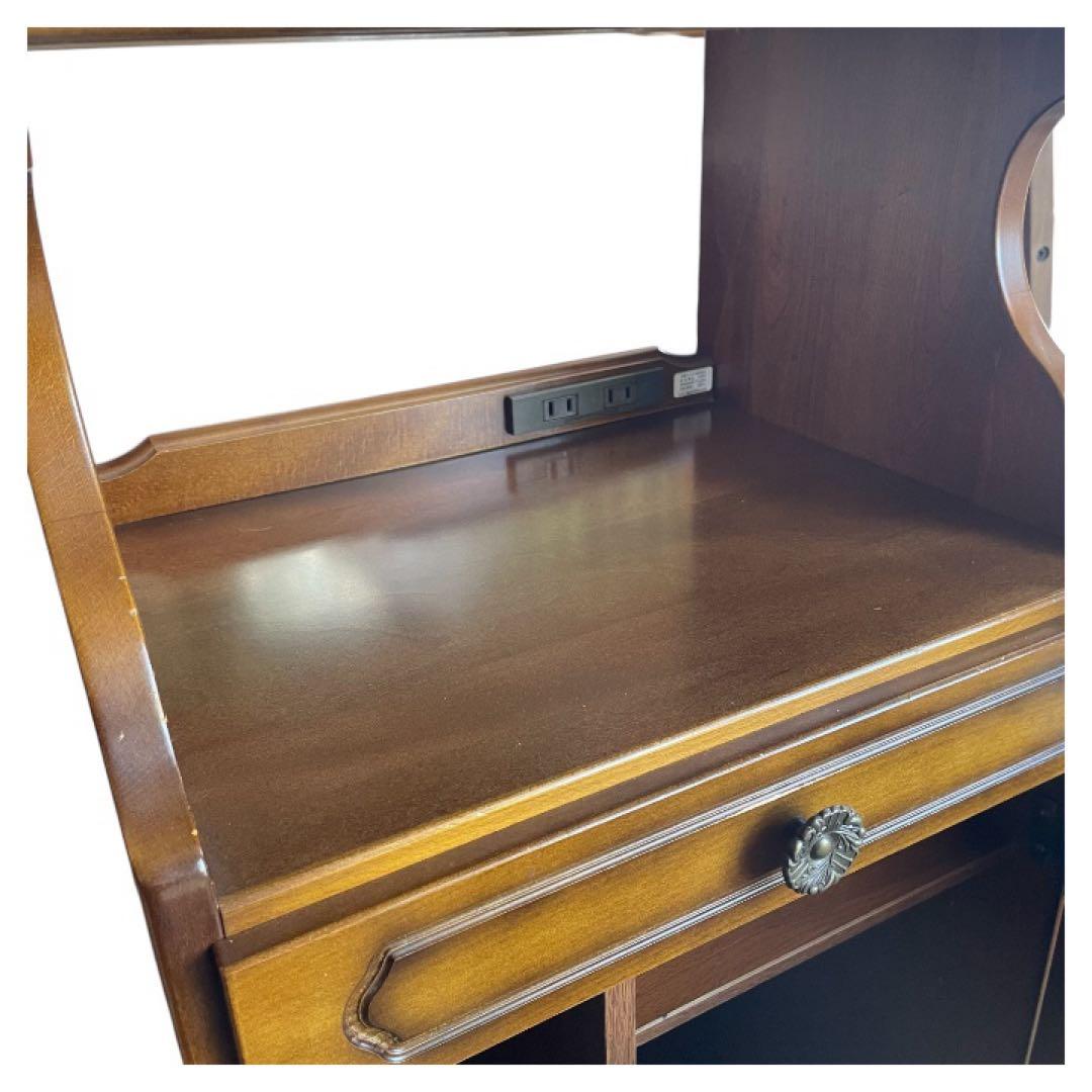 Karimokuカリモク コロニアル 花台 収納棚 レトロモダン家具