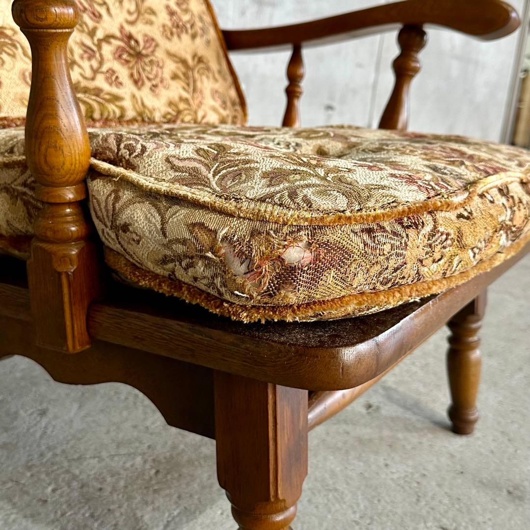 ✦70s✦柏木工 KASHIWA ソファー イージーチェア ウィンザー ゴブラン