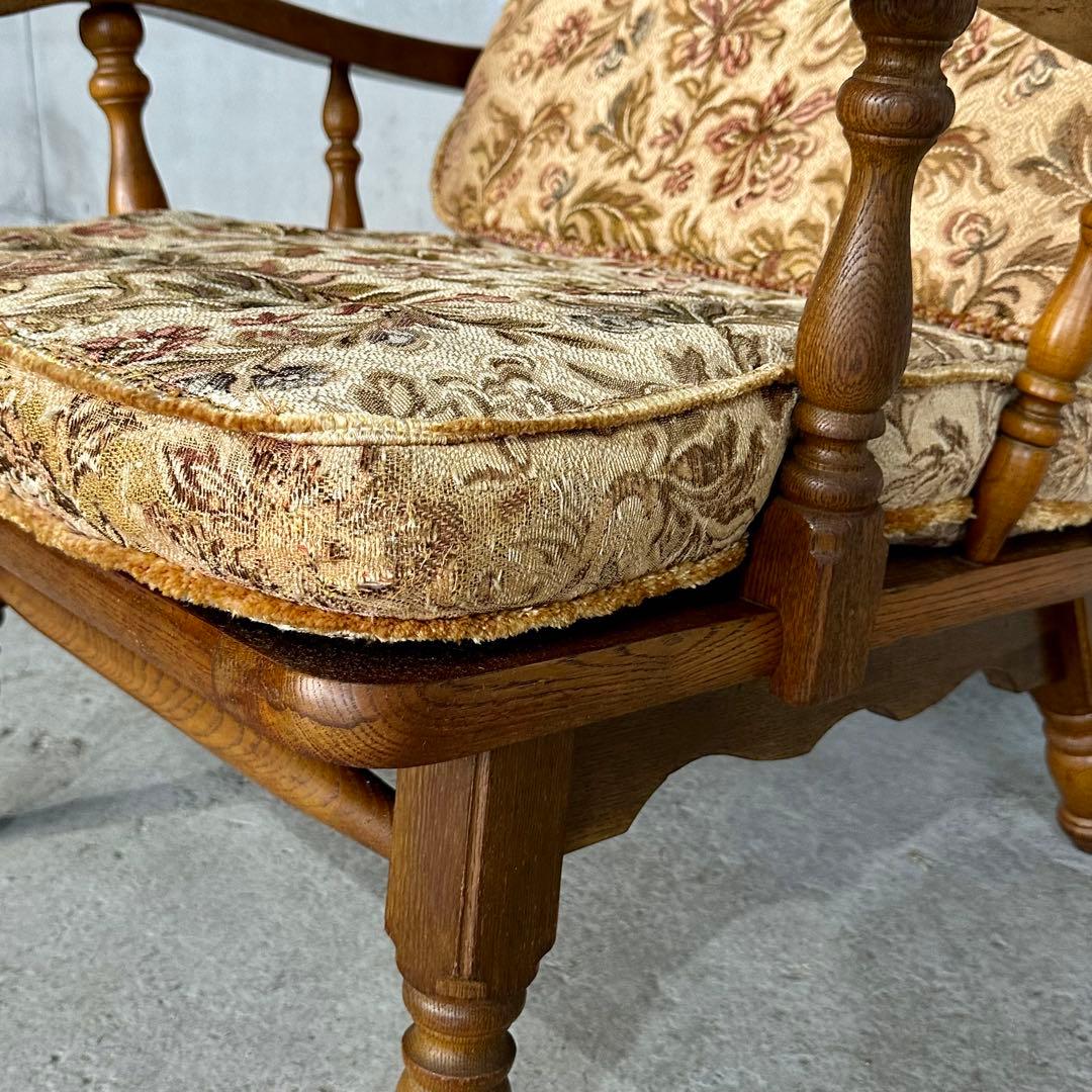 ✦70s✦柏木工 KASHIWA ソファー イージーチェア ウィンザー ゴブラン